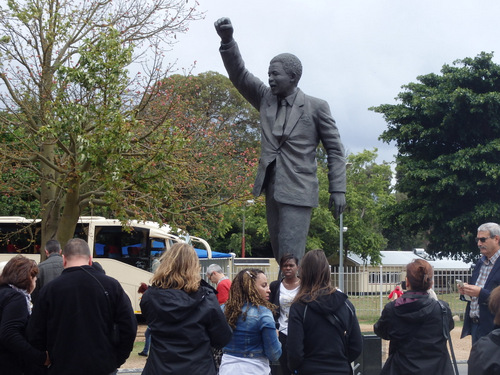Memorial to Nelson Mandela.